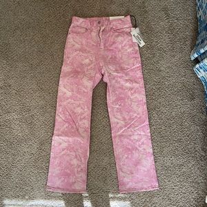 Urban Outfitters BDG pink patterned jeans